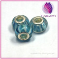 Wholesale Handmade 925 sterling silver large hole glass beads